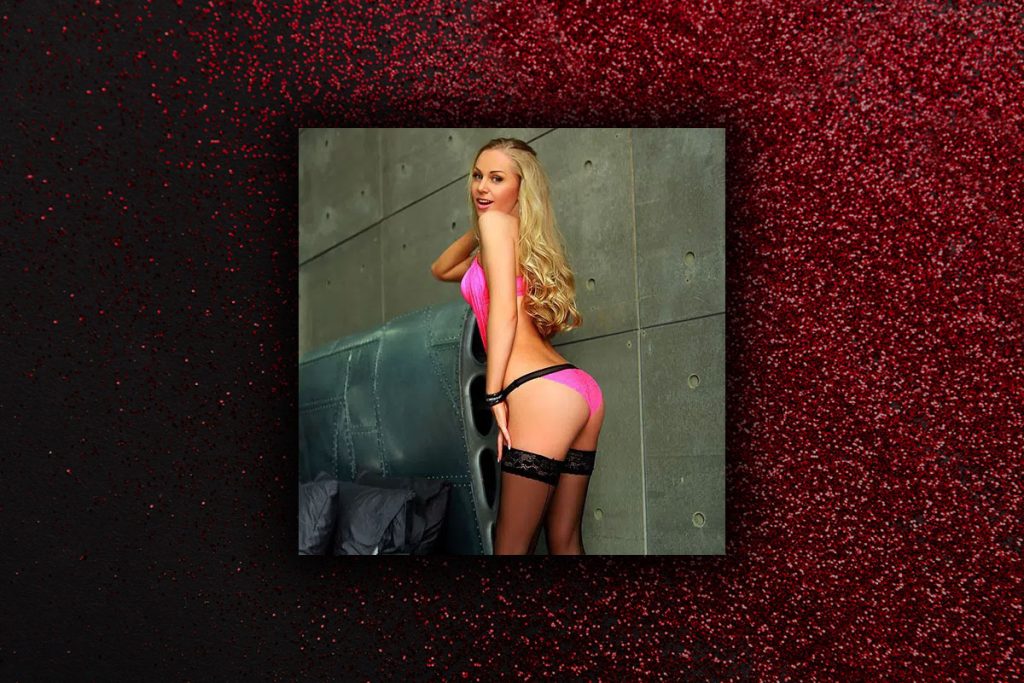 Fern in a pink outfit, hottest strippers in vegas
