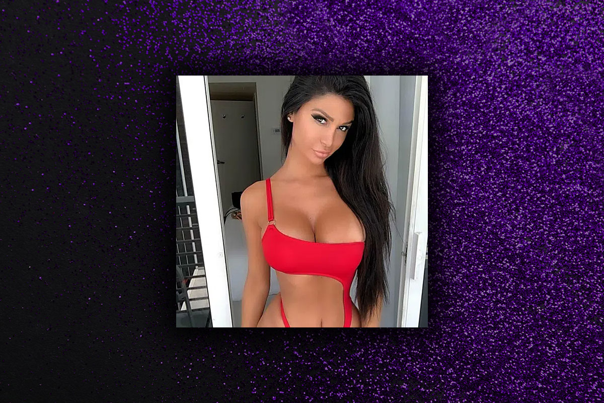 Veronica in red lingerie, in room strippers las vegas